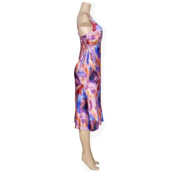 Anthro BHLDN Hazel Printed Stretch Satin Midi Dress M Sold Out Online! - Picture 6 of 10